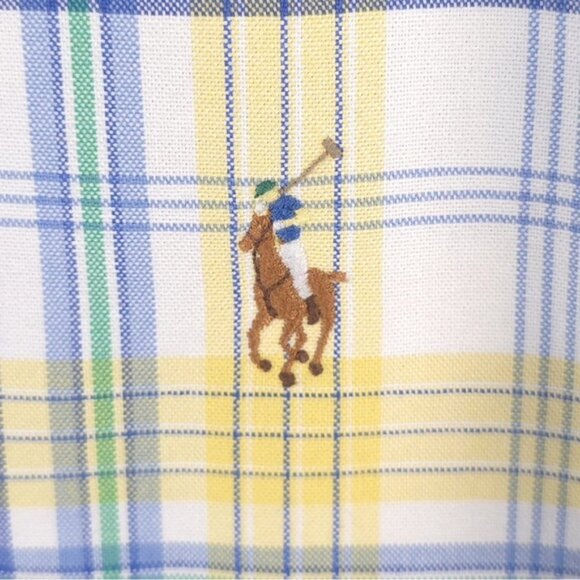 RALPH LAUREN CUSTOM FIT Multicolor Plaid Long Sleeve Button‎ Down Shirt Size XL - Picture 12 of 13